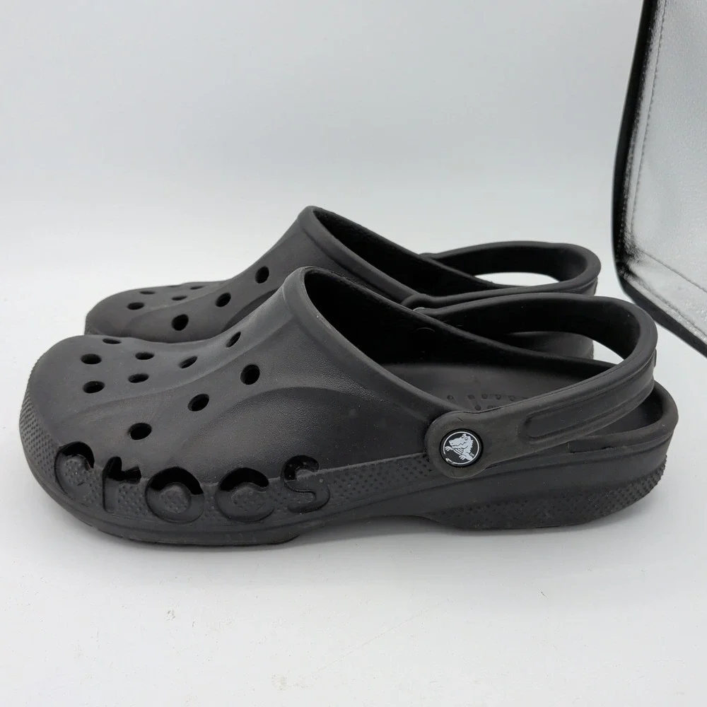 Crocs Baya Clog Mens 11 Black Slip On Comfort Water Shoes Sandals 10126